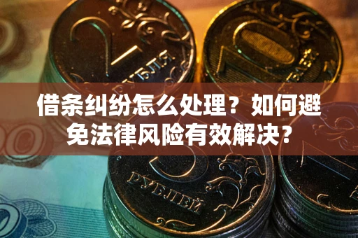 北京借条纠纷怎么处理？如何避免法律风险有效解决？