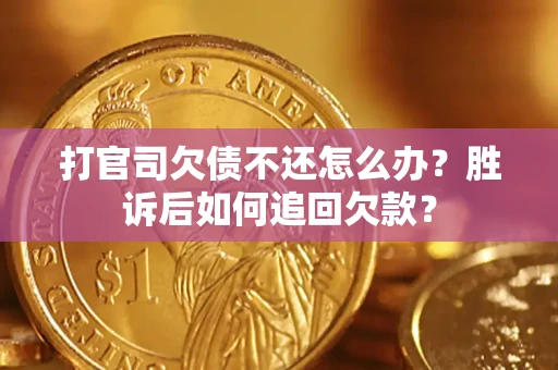 北京打官司欠债不还怎么办？胜诉后如何追回欠款？