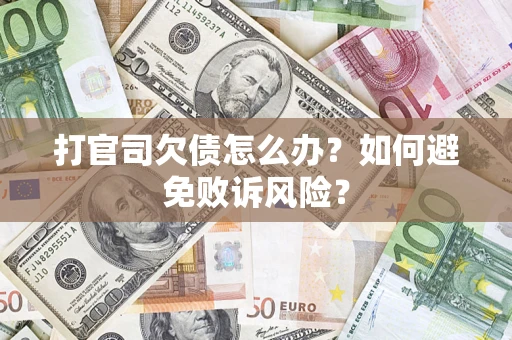 北京打官司欠债怎么办？如何避免败诉风险？