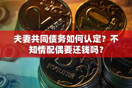 北京夫妻共同债务如何认定？不知情配偶要还钱吗？