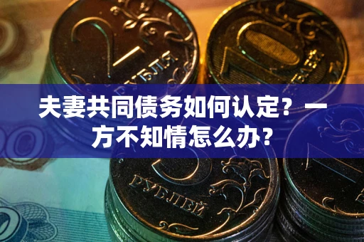 北京夫妻共同债务如何认定？一方不知情怎么办？