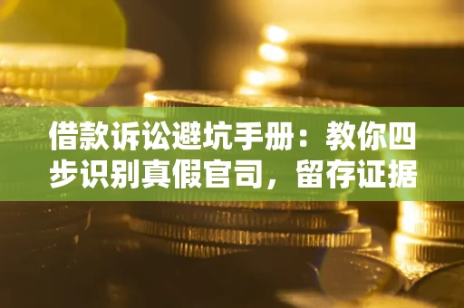 北京借款诉讼避坑手册：教你四步识别真假官司，留存证据不踩雷