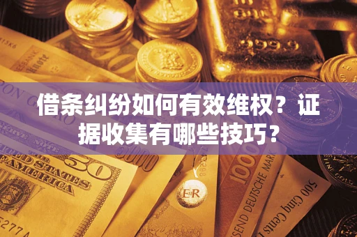 北京借条纠纷如何有效维权？证据收集有哪些技巧？
