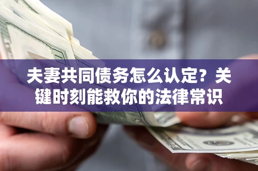 北京夫妻共同债务怎么认定？关键时刻能救你的法律常识