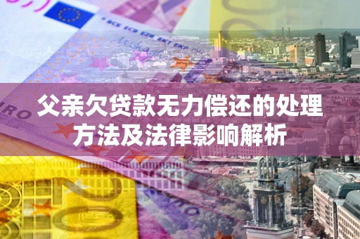 北京父亲欠贷款无力偿还的处理方法及法律影响解析