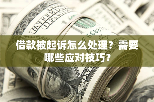 北京借款被起诉怎么处理？需要哪些应对技巧？