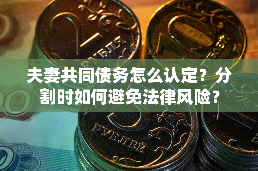 北京夫妻共同债务怎么认定？分割时如何避免法律风险？